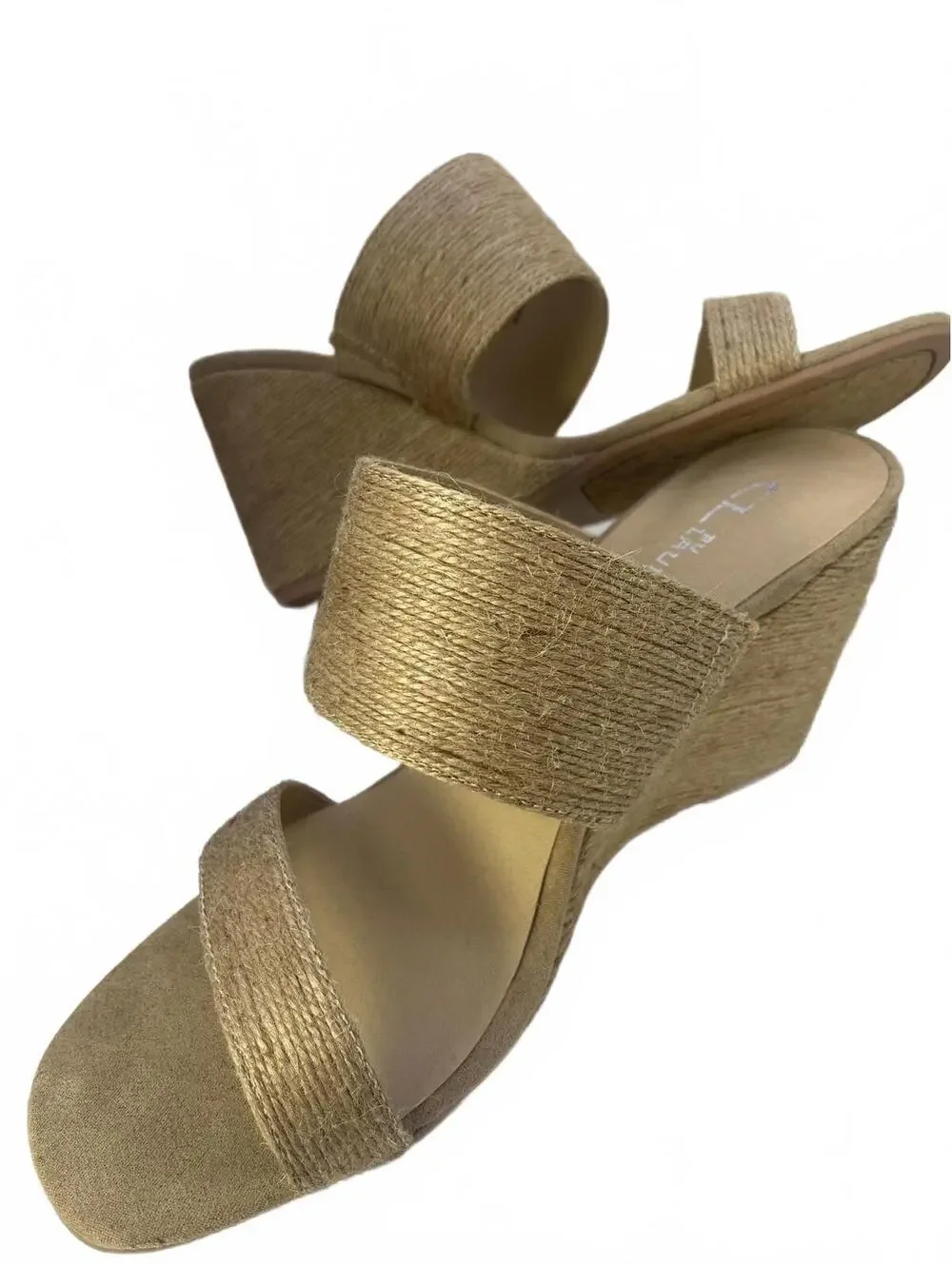 Chinese Laundry Jute Wedge Sandals Women's Size 8.5 Beige CL by Laundry NWOT